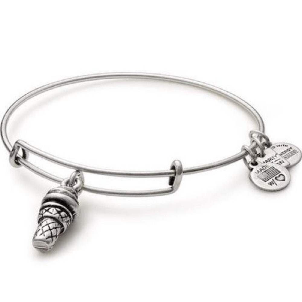 Alex and Ani | Ice Cream Charm Bangle | Silver